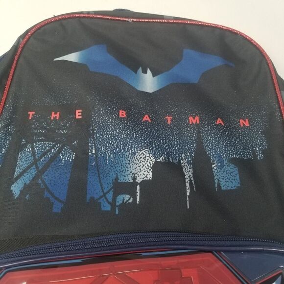 NWT. DC The Batman Backpack. Black. Red. Full size. - Picture 4 of 14